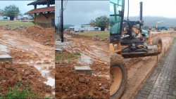 rua-no-centro-de-canelinha-fica-intransitavel-devido-a-obras-e-chuvas